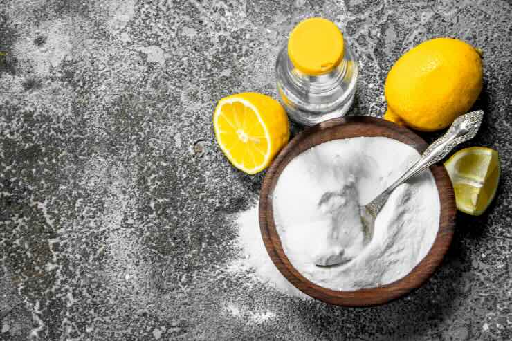 bicarbonato e limone