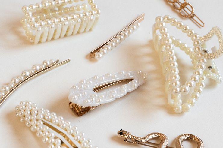 Mollettoni e fermargli con le perle